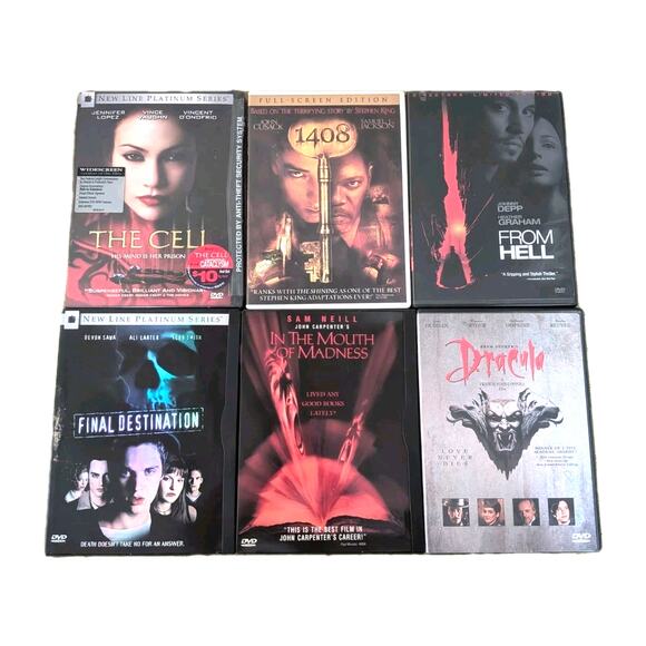 Horror Movie Six DVD Lot Final Destination From Hell Cult Classics - Picture 1 of 3